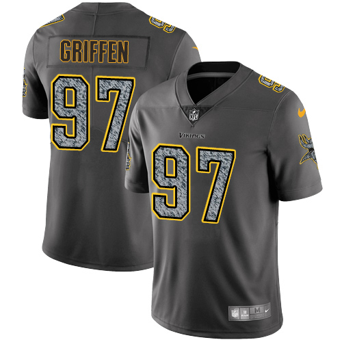 Minnesota Vikings #97 Limited Everson Griffen Gray Static Nike NFL Men Jersey Vapor Untouchable